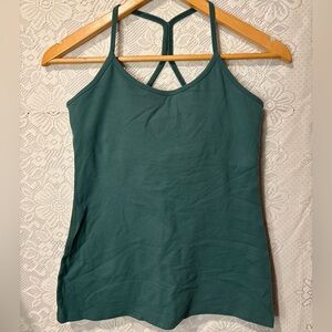 Beyond yoga Racerback Tank in green/blue